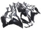 Billigste Aprilia RS4 50 125 Motorrad Verkleidung 2012-2018 - Glanzendes Schwarz