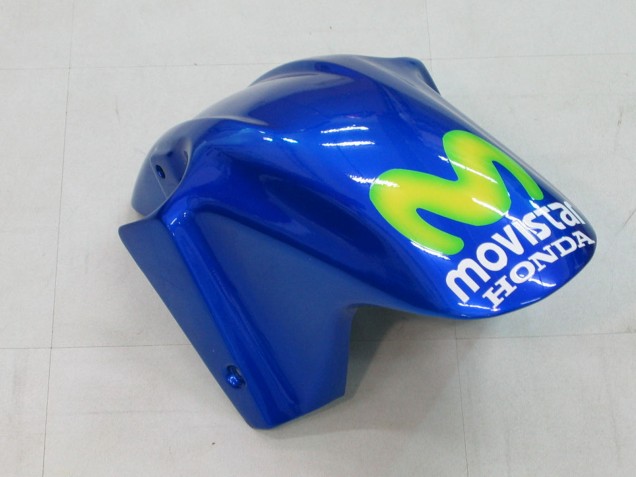 Billigste Honda CBR600 F4i Motorrad Verkleidung 2004-2007 - Blau Gelb Grun MoviStar
