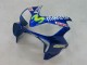 Billigste Honda CBR600 F4i Motorrad Verkleidung 2004-2007 - Blau Gelb Grun MoviStar