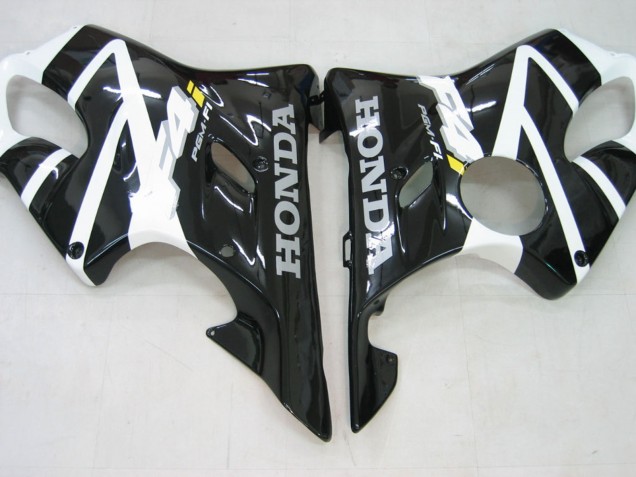 Billigste Honda CBR600 F4i Motorrad Verkleidung 2004-2007 - Weiss Glanzendes Schwarz