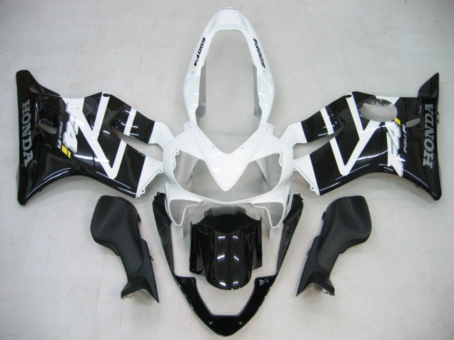Billigste Honda CBR600 F4i Motorrad Verkleidung 2004-2007 - Weiss Glanzendes Schwarz