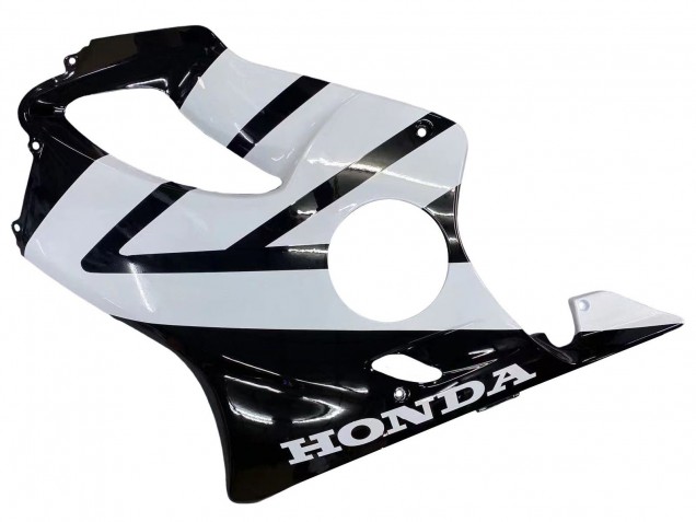 Billigste Honda CBR600 F4i Motorrad Verkleidung 2004-2007 - Weiss Glanzendes Schwarz