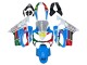 Billigste Honda CBR600 F4i Motorrad Verkleidung 2004-2007 - Weiss Blau Grun Rot