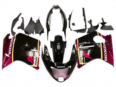 Billigste Honda CBR1100XX Blackbird Motorrad Verkleidung 1996-2007 - Glanzendes Schwarz Rot Gelb