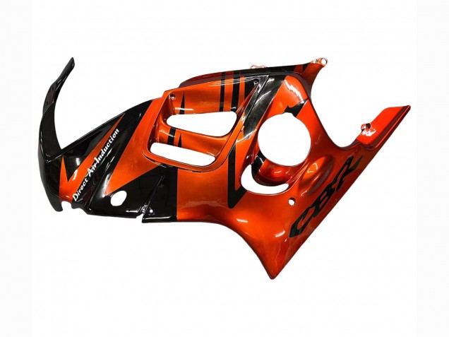 Billigste Honda CBR600 F3 Motorrad Verkleidung 1995-1996 - Orange Glanzendes Schwarz