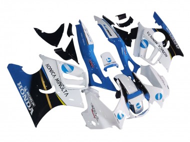 Billigste Honda CBR600 F3 Motorrad Verkleidung 1997-1998 - Weiss Blau Glanzendes Schwarz
