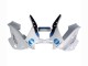 Billigste Honda CBR600 F3 Motorrad Verkleidung 1997-1998 - Weiss Blau Glanzendes Schwarz