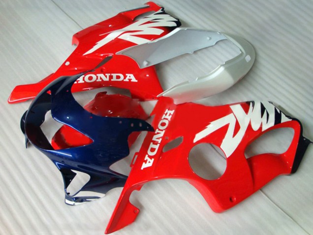 Billigste Honda CBR600 F4 Motorrad Verkleidung 1999-2000 - Weiss Rot Dunkel Blau