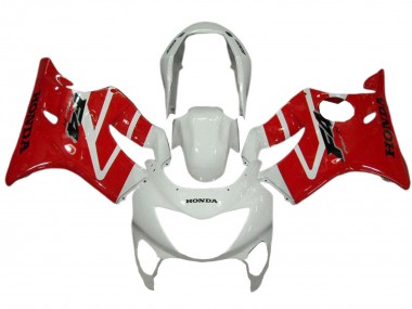 Billigste Honda CBR600 F4 Motorrad Verkleidung 1999-2000 - Weiss Rot