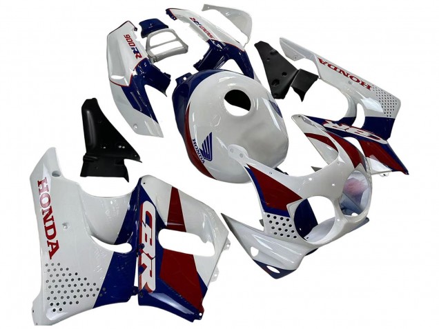 Billigste Honda CBR900RR 893 Motorrad Verkleidung 1992-1993 - Weiss Rot Dunkel Blau