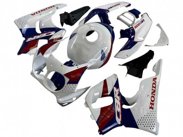 Billigste Honda CBR900RR 893 Motorrad Verkleidung 1992-1993 - Weiss Rot Dunkel Blau