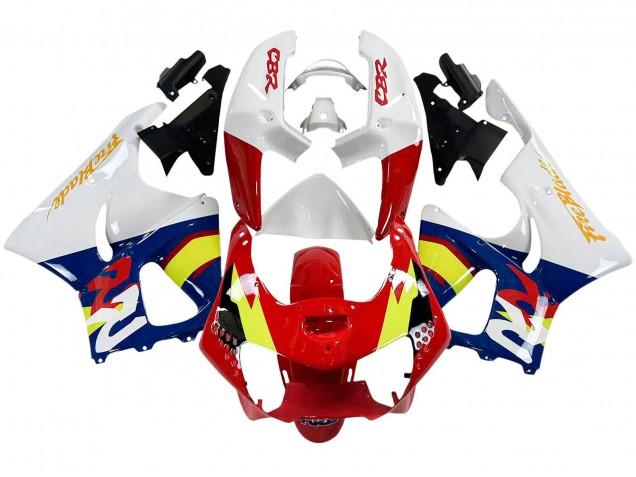 Billigste Honda CBR900RR 919 Motorrad Verkleidung 1998-1999 - Weiss Rot Gelb Blau