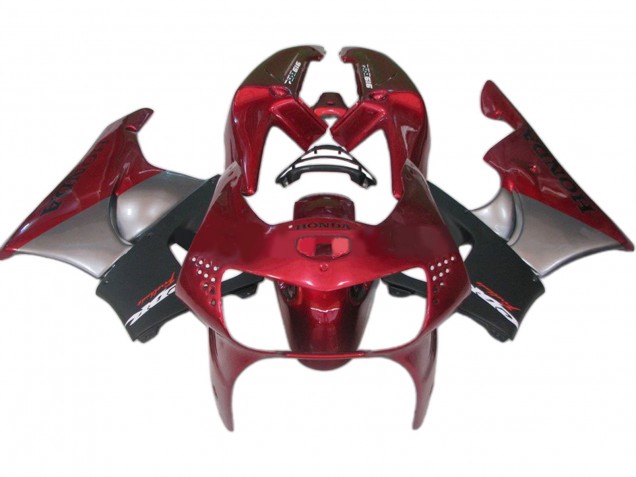 Billigste Honda CBR900RR 919 Motorrad Verkleidung 1998-1999 - Dunkel Rot Schwarz Grau
