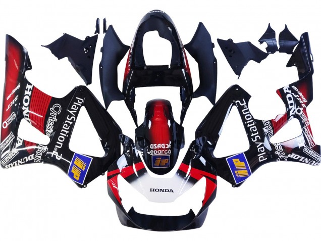 Billigste Honda CBR900RR 929 Motorrad Verkleidung 2000-2001 - Rot Weiss Glanzendes Schwarz PlayStation 2
