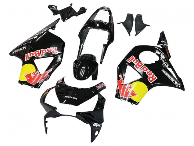 Billigste Honda CBR900RR 954 Motorrad Verkleidung 2002-2003 - Glanzendes Schwarz Gelb Red Bull Michelin