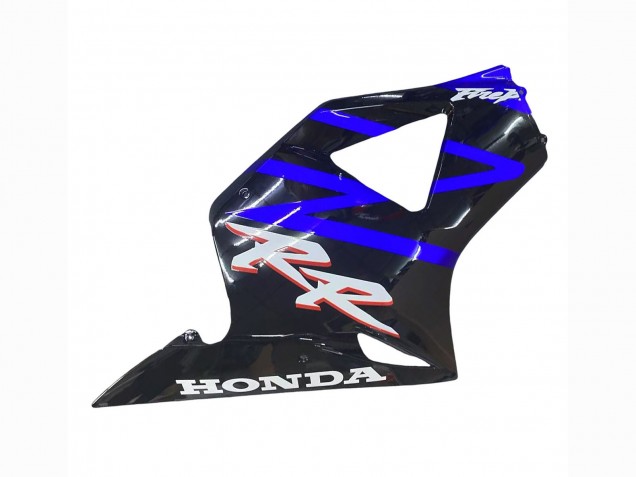 Billigste Honda CBR900RR 954 Motorrad Verkleidung Kit 2002-2003 - Blau Glanzendes Schwarz