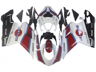 Billigste Ducati 1098 Motorrad Verkleidung 2007-2014 - Weiss Rot Blau Glanzendes Schwarz Martini