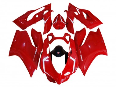 Billigste Ducati 1199 Motorrad Verkleidung Kit 2011-2014 - Rot