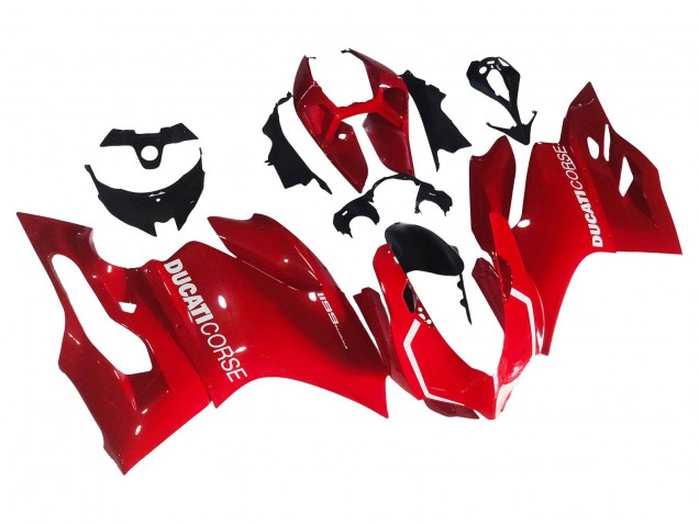 Billigste Ducati 1199 Motorrad Verkleidung 2011-2014 - Rot