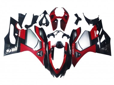 Billigste Ducati 1199 Motorrad Verkleidung 2011-2014 - Rot Silber Schwarz