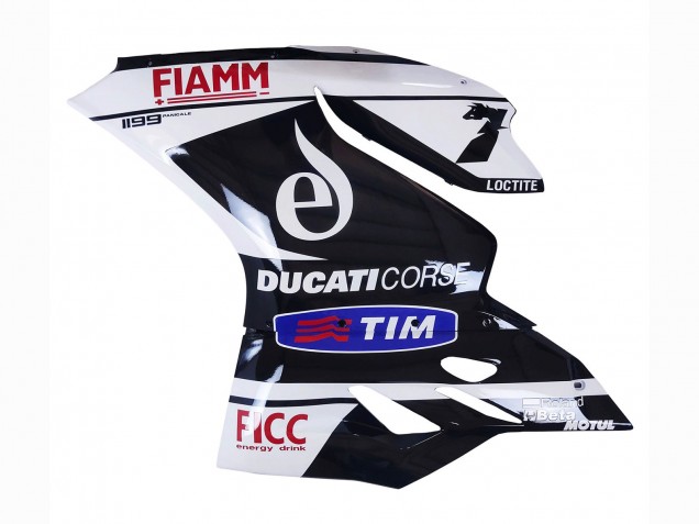 Billigste Ducati Panigale 899/1199 Motorrad Verkleidung 2011-2014 - Weiss Schwarz Blau Fiamm Ficc 7