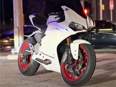 Billigste Ducati 959/1299 Motorrad Verkleidung 2015-2020 - Weiss Lila