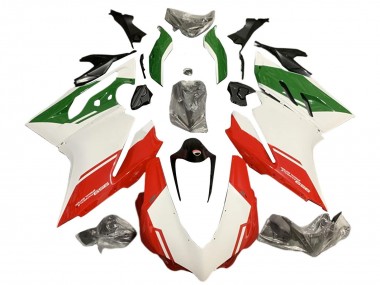 Billigste Ducati 959 Motorrad Verkleidung 2015-2020 - Weiss Rot Grun