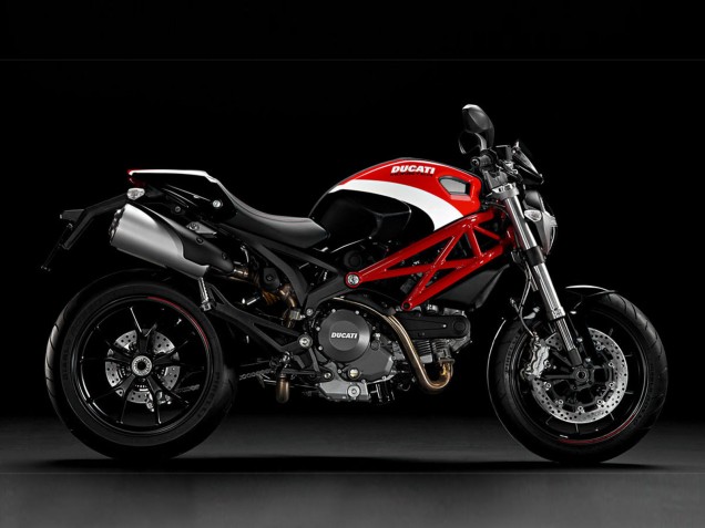 Billigste Ducati Monster 696 796 1100 1100S Motorrad Verkleidung 2008-2012 - Weiss Rot