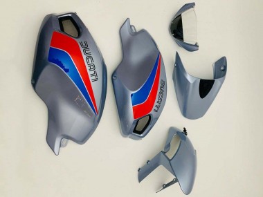 Billigste Ducati Monster 696 796 1100 1100S Motorrad Verkleidung 2008-2012 - Silber Rot Blau