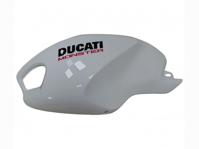 Billigste Ducati Monster 696 796 1100 1100S Motorrad Verkleidung 2008-2012 - Weiss Rot Glanzendes Schwarz