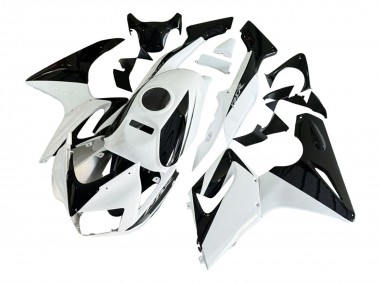 Billigste Honda CBR125R Motorrad Verkleidung 2002-2006 - Weiss Glanzendes Schwarz