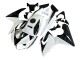 Billigste Honda CBR125R Motorrad Verkleidung 2002-2006 - Weiss Glanzendes Schwarz
