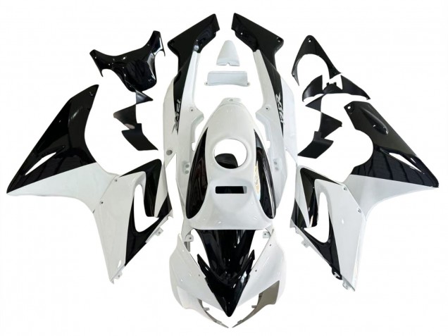 Billigste Honda CBR125R Motorrad Verkleidung 2002-2006 - Weiss Glanzendes Schwarz