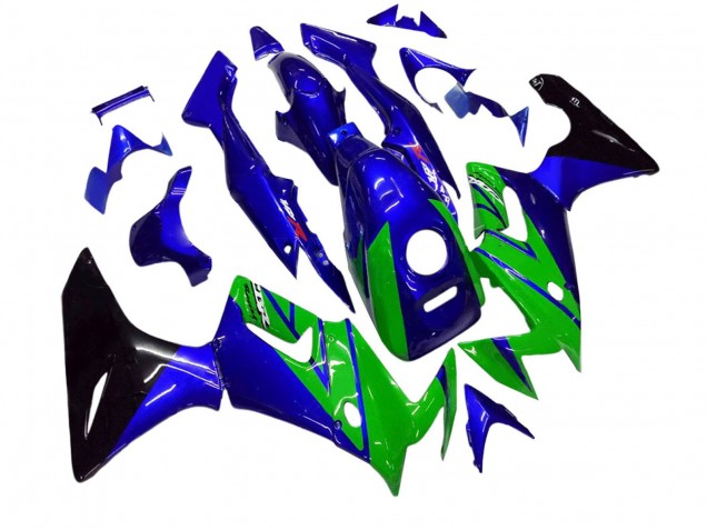 Billigste Honda CBR125R Motorrad Verkleidung 2002-2006 - Blau Grun Glanzendes Schwarz