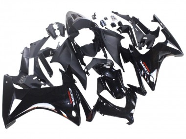 Billigste Honda CBR500R Motorrad Verkleidung 2013-2015 - Glanzendes Schwarz Matt Schwarz