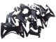 Billigste Honda CBR500R Motorrad Verkleidung 2013-2015 - Glanzendes Schwarz Matt Schwarz