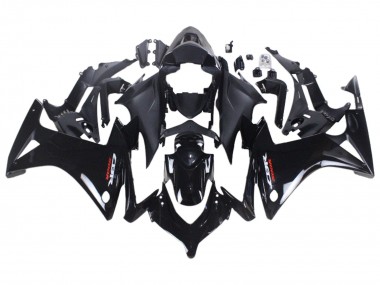 Billigste Honda CBR500R Motorrad Verkleidung 2013-2015 - Glanzendes Schwarz Matt Schwarz