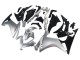 Billigste Honda CBR500R Motorrad Verkleidung 2013-2015 - Silber Glanzendes Schwarz