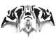 Billigste Honda CBR500R Motorrad Verkleidung 2013-2015 - Silber Glanzendes Schwarz
