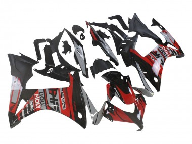 Billigste Honda CBR500R Motorrad Verkleidung 2013-2015 - Rot Silber Glanzendes Schwarz