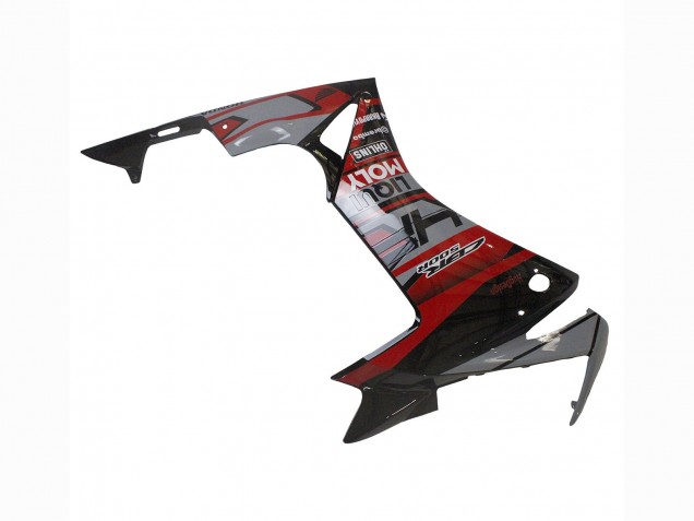 Billigste Honda CBR500R Motorrad Verkleidung 2013-2015 - Rot Silber Glanzendes Schwarz