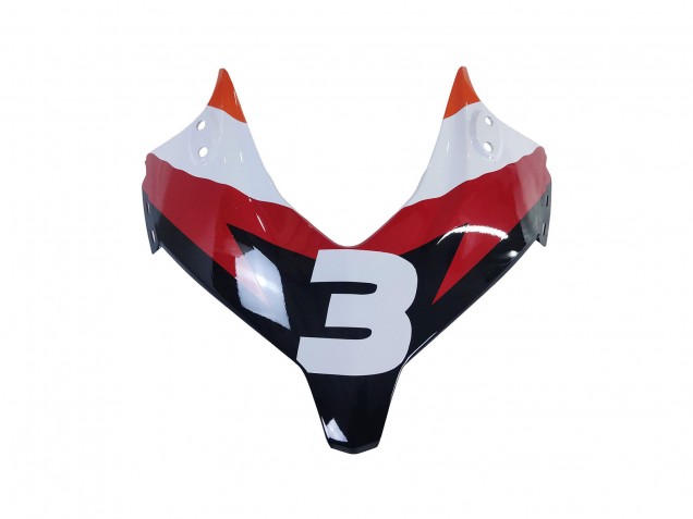 Billigste Honda CBR500R Motorrad Verkleidung 2013-2015 - Orange Weiss Rot Glanzendes Schwarz Repsol 3