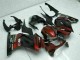 Billigste Kawasaki EX250 Motorrad Verkleidung 2008-2012 - Glanzendes Schwarz Kastanienbraun Rot