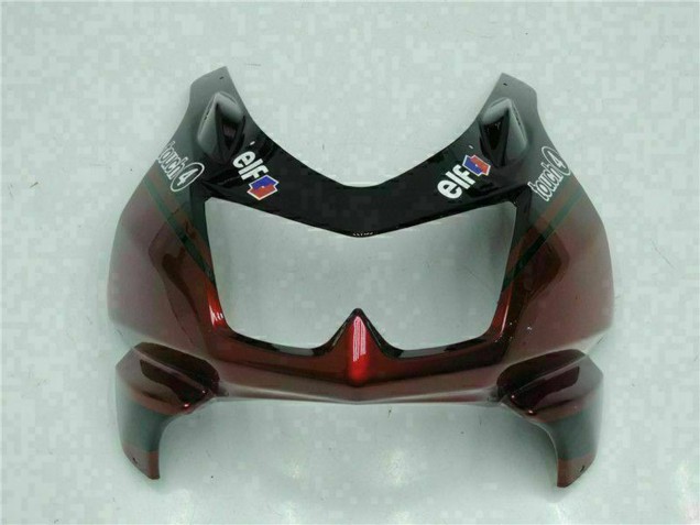 Billigste Kawasaki EX250 Motorrad Verkleidung 2008-2012 - Glanzendes Schwarz Kastanienbraun Rot