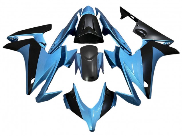 Billigste Honda CBR500R Motorrad Verkleidung 2013-2015 - Hellblau Schwarz