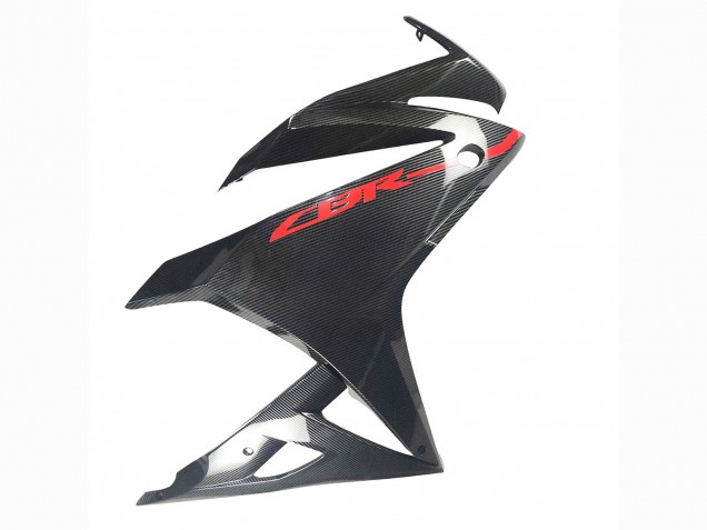 Billigste Honda CBR500R Motorrad Verkleidung 2016-2018 - Schwarzes Carbonfaser Rot