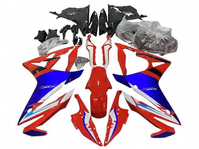 Billigste Honda CBR500R Motorrad Verkleidung 2016-2018 - Weiss Rot Blau