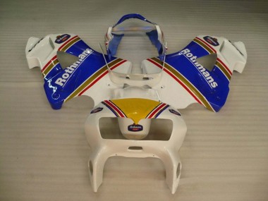 Billigste Honda VFR 800 Motorrad Verkleidung 1998-2001 - Weiss Blau Gold Rothmans