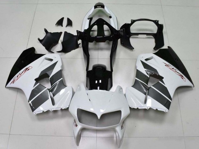 Billigste Honda VFR 800 Motorrad Verkleidung 1998-2001 - Weiss Schwarz