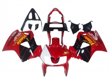 Billigste Honda VFR 800 Motorrad Verkleidung 1998-2001 - Rot Weiss Glanzendes Schwarz Vimto